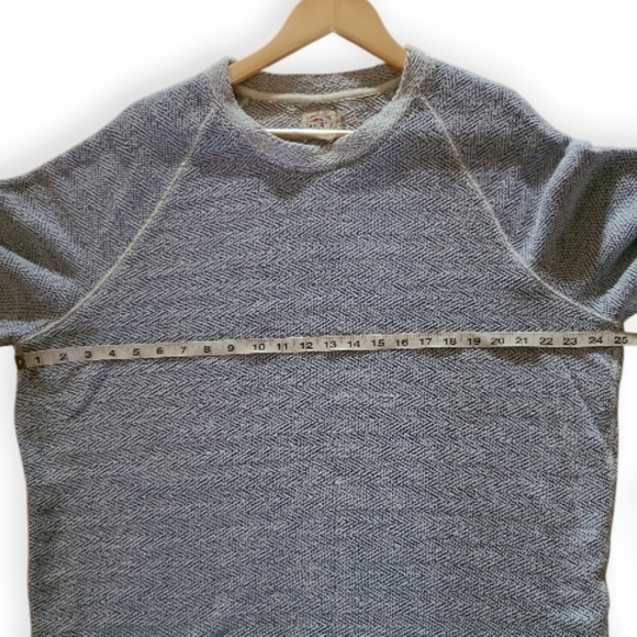 Faherty Whitewater Crewneck Pullover Sweater Grey Blend Size 2X French Terry - Picture 16 of 17